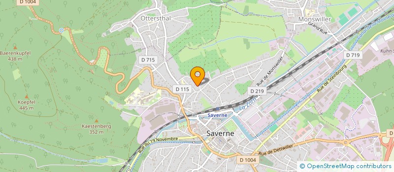 localisation de l'entreprise EMBAL ETIQ à SAVERNE