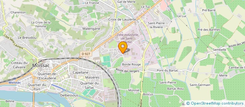 localisation de l'entreprise EMBALBOIS à MOISSAC