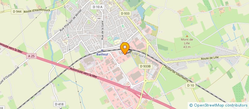 localisation de l'entreprise EMBALEO à BAILLEUL
