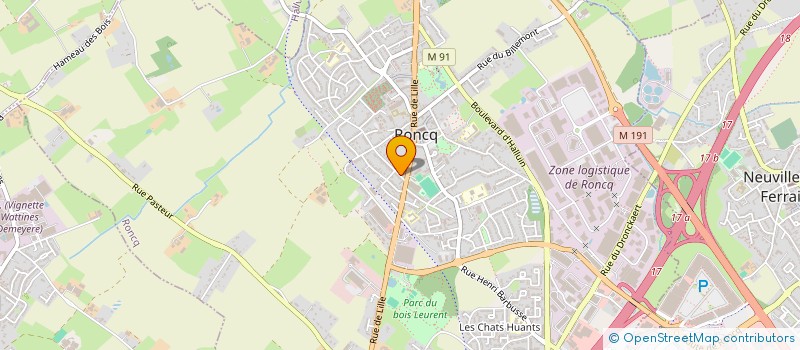 localisation de l'entreprise EMBALEX à RONCQ