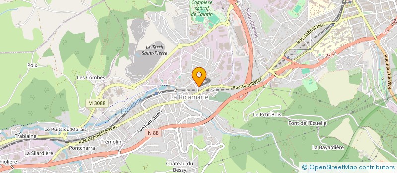 localisation de l'entreprise EMBALL 2000  LA RICAMARIE