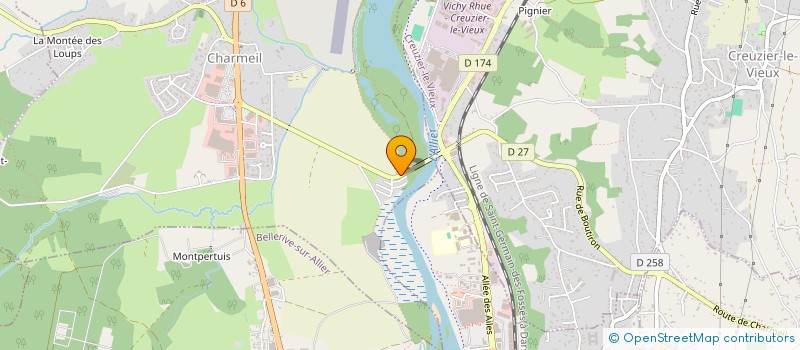 localisation de l'entreprise EMBALL' CREA à CHARMEIL