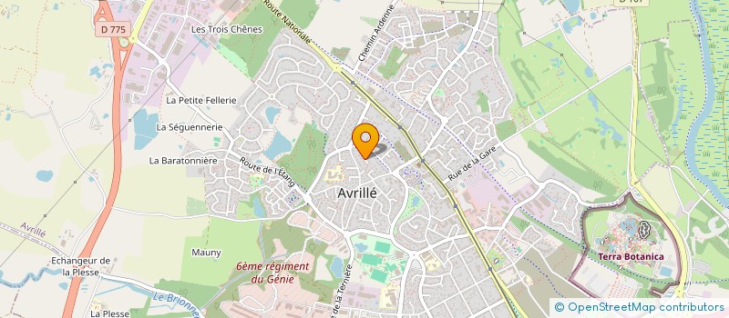 localisation de l'entreprise EMBALLAGE CENTRE OUEST à AVRILLE