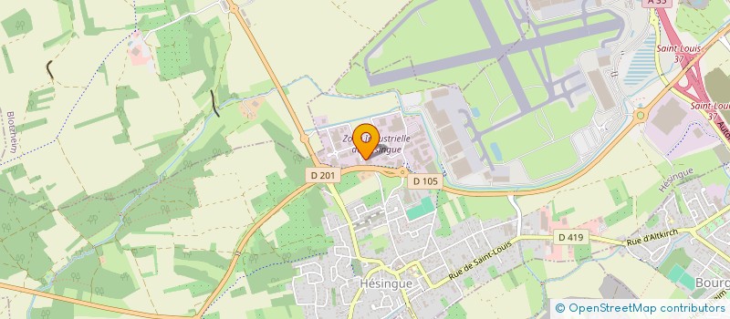 localisation de l'entreprise EMBALLAGE CONSEILS  HESINGUE