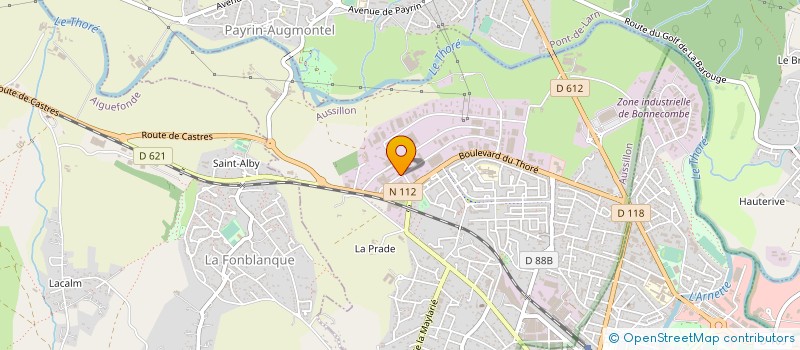 localisation de l'entreprise EMBALLAGE SERVICE TARNAIS  AUSSILLON