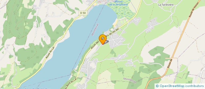 localisation de l'entreprise EMBALLAGES 38  MONTFERRAT