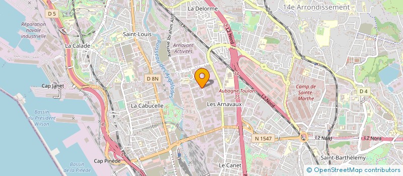 localisation de l'entreprise EMBALLAGES AVEYRONNAIS & SERVICES EAS 12 SARL L'EMBALLAGE RUTHENOIS à MARSEILLE