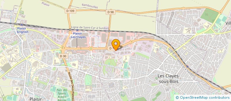 localisation de l'entreprise EMBALLAGES CHAVENAISIENS à LES CLAYES-SOUS-BOIS