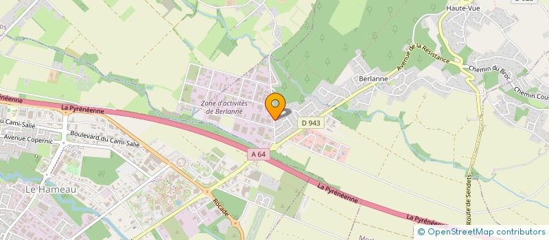localisation de l'entreprise EMBALLAGES D'AQUITAINE à MORLAAS