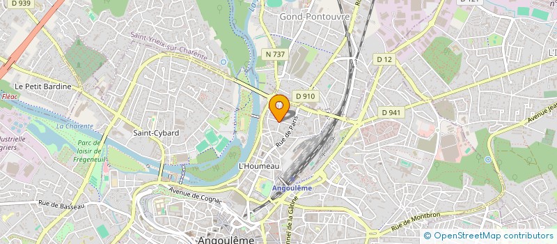 localisation de l'entreprise EMBALLAGES DE L'ANGOUMOIS à ANGOULEME