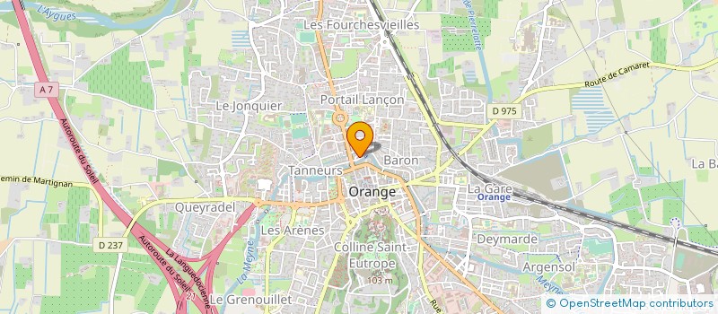 localisation de l'entreprise EMBALLAGES DU COMTAT VENAISSIN S.A à ORANGE