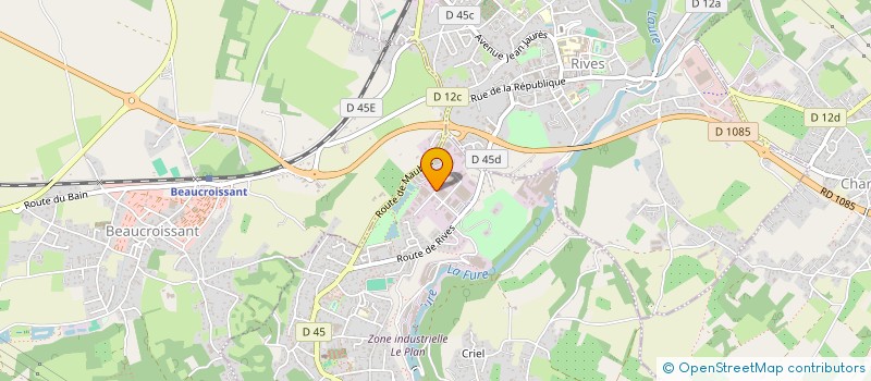 localisation de l'entreprise EMBALLAGES DU GUIERS à RENAGE