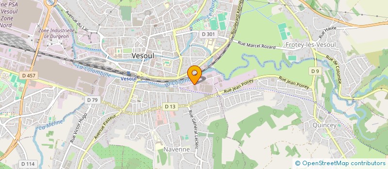 localisation de l'entreprise EMBALLAGES INDUSTRIELS DE FRANCHE COMTE à VESOUL