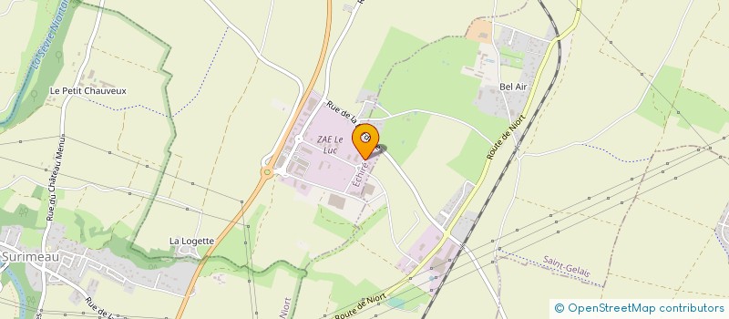 localisation de l'entreprise EMBALLAGES SERVICES  ECHIRE