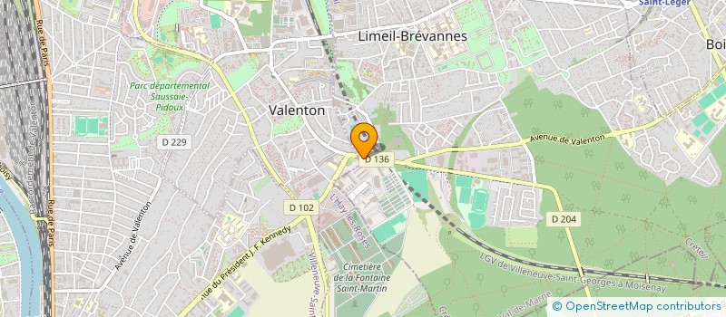 localisation de l'entreprise EMBALLAGES SERVICES PLUS à LIMEIL-BREVANNES