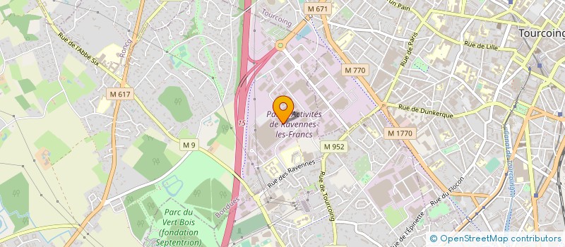 localisation de l'entreprise EMBALLAGES TRANSPARENTS DU NORD à BONDUES