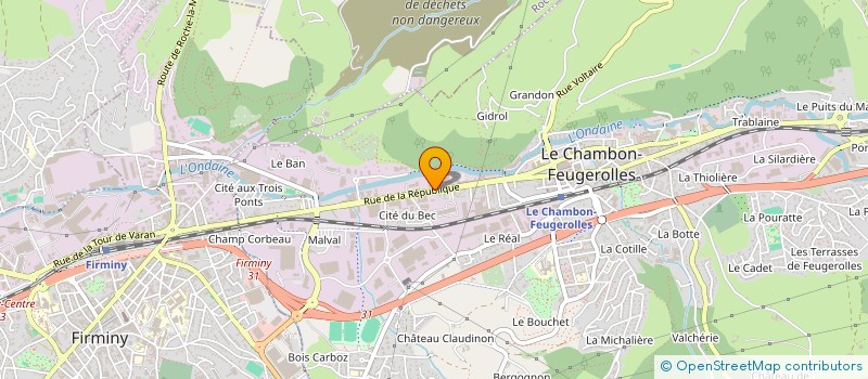 localisation de l'entreprise EMBALLEGO  LE CHAMBON-FEUGEROLLES