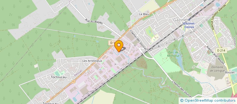 localisation de l'entreprise EMBALLU à CESTAS