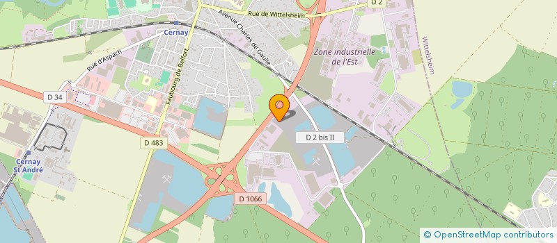 localisation de l'entreprise EMBALSACE à CERNAY