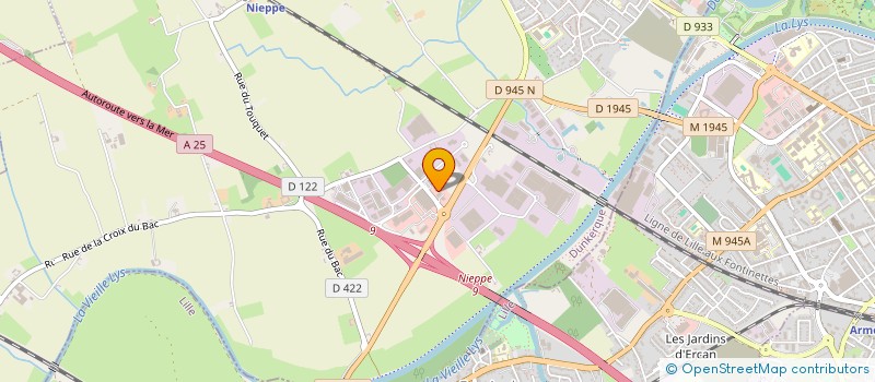 localisation de l'entreprise EMBALTEC à NIEPPE
