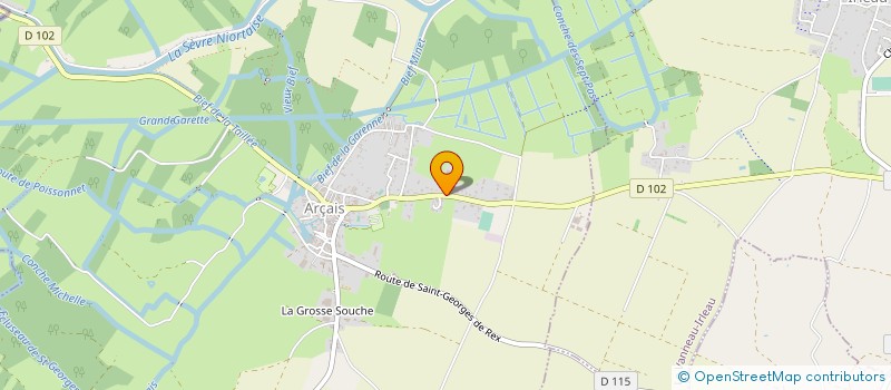 localisation de l'entreprise EMBARCADERE BARDET HUTTIERS à ARCAIS