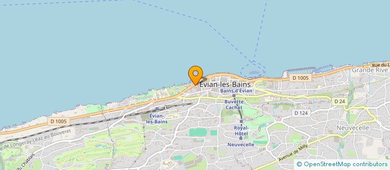 localisation de l'entreprise EMBASSY-EVIAN  EVIAN-LES-BAINS