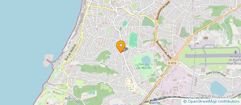 localisation de l'entreprise EMBATA à BIARRITZ