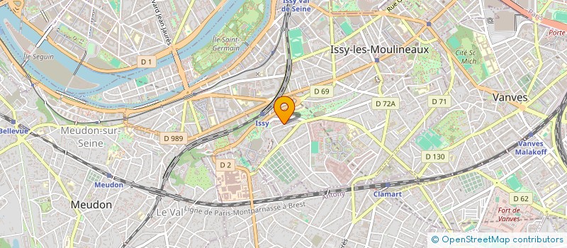 localisation de l'entreprise EMBATA SARL à ISSY-LES-MOULINEAUX