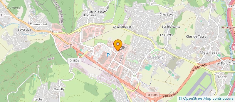localisation de l'entreprise EMBAWOOD à EPAGNY METZ-TESSY