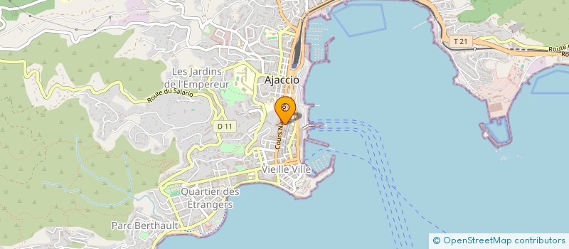 localisation de l'entreprise EMBE à AJACCIO
