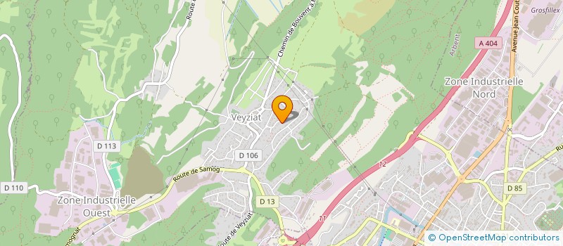 localisation de l'entreprise EMBE à OYONNAX