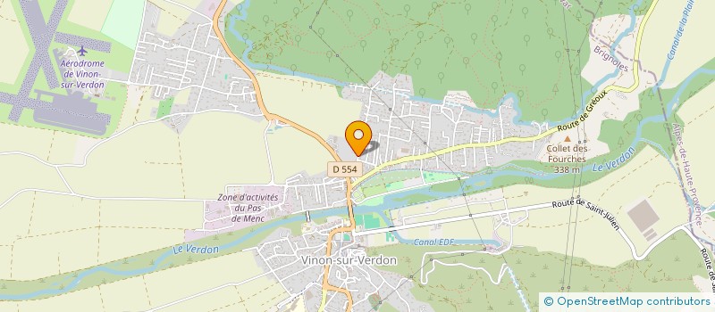 localisation de l'entreprise EMBEL  VINON-SUR-VERDON