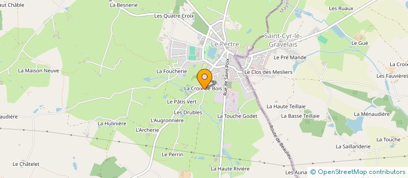 localisation de l'entreprise EMBELA  ARGENTRE-DU-PLESSIS