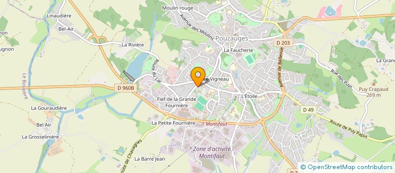 localisation de l'entreprise EMBELI  POUZAUGES