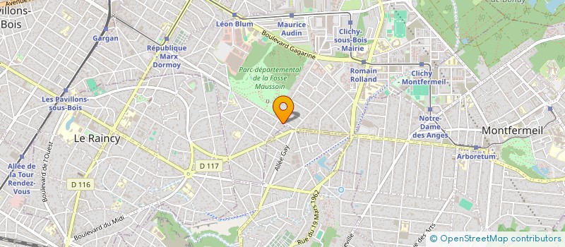 localisation de l'entreprise EMBELLIS MA VIE à CLICHY-SOUS-BOIS