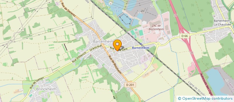 localisation de l'entreprise EMBELLYS à BARTENHEIM