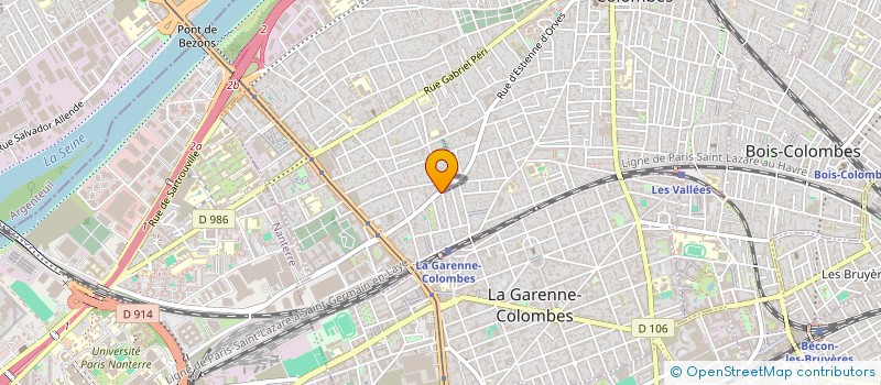 localisation de l'entreprise EMBERUM à COLOMBES