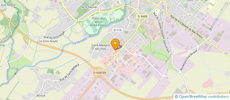 localisation de l'entreprise EMBI  FONTENAY-LE-COMTE
