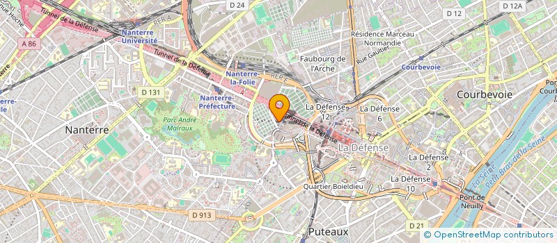localisation de l'entreprise EMBLEME à NANTERRE