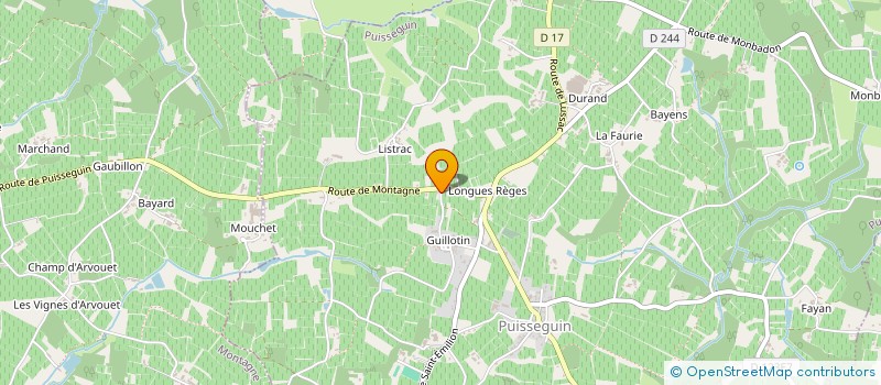 localisation de l'entreprise EMBOUTEILLAGE MENTET  MONTAGNE