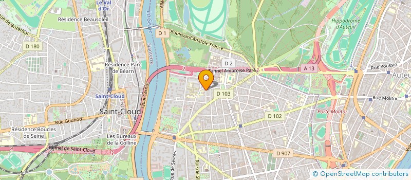localisation de l'entreprise EMBRACE à BOULOGNE-BILLANCOURT