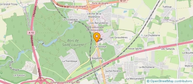 localisation de l'entreprise EMBRASE BOIS à VEIGNE
