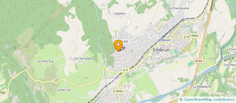 localisation de l'entreprise EMBRUN MUSIQUES ACTUELLES  EMBRUN