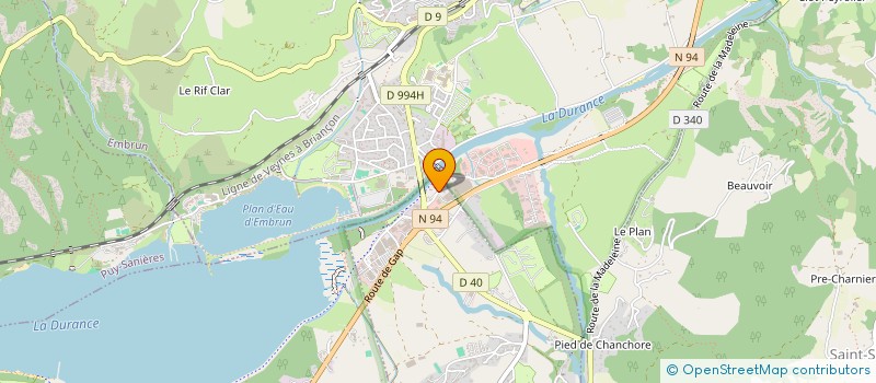 localisation de l'entreprise EMBRUN PUB à EMBRUN