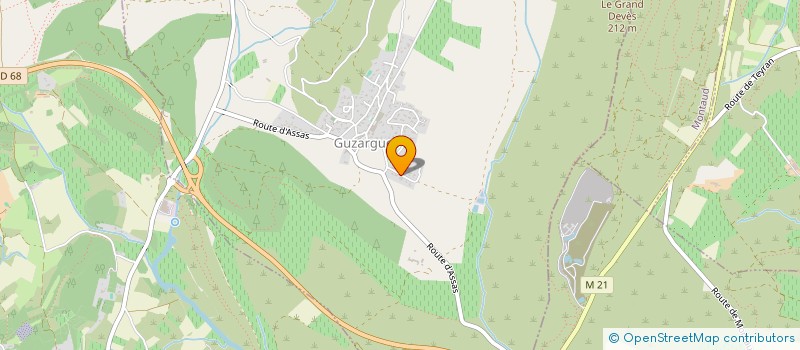 localisation de l'entreprise EMBRUN VAPPEREAU DEVELOPPEMENT  GUZARGUES