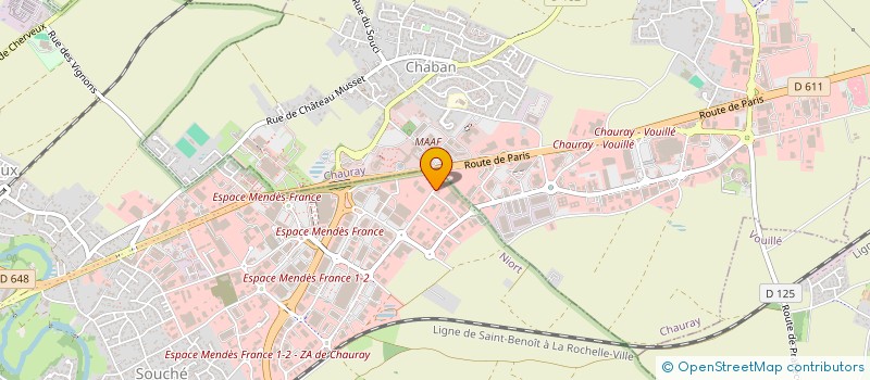 localisation de l'entreprise EMBRUNMAN  NIORT