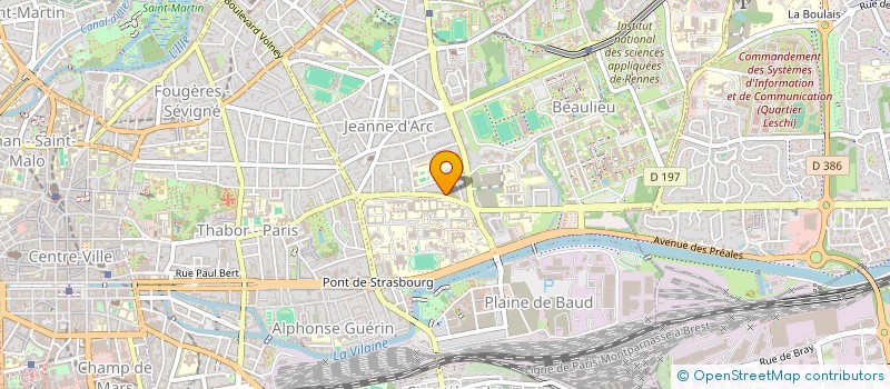 localisation de l'entreprise EMBRUNS D'ACIER  RENNES