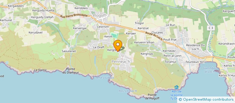 localisation de l'entreprise EMBRUNS D'HERBE  PLOGOFF