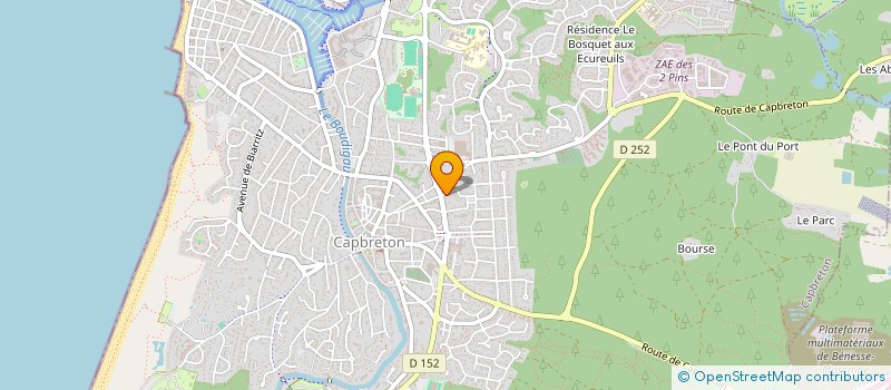 localisation de l'entreprise EMBRUNS SONORES  CAPBRETON