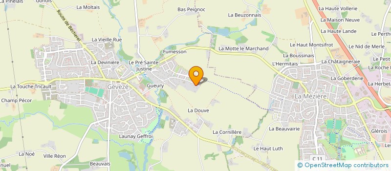localisation de l'entreprise EMBRYO SCOPIC à GEVEZE
